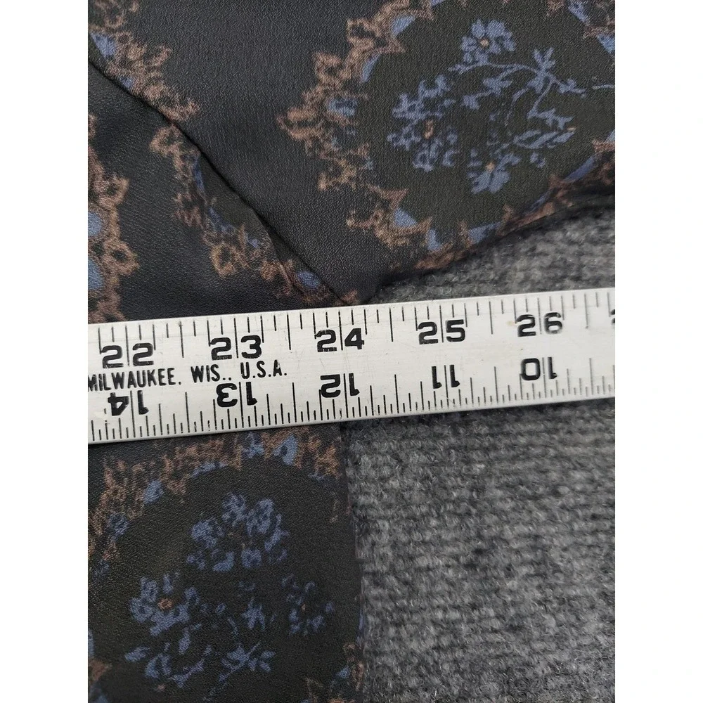 Free People Top Women Medium Gray Cowling Around Medallion Print‎ Blouse Flowy